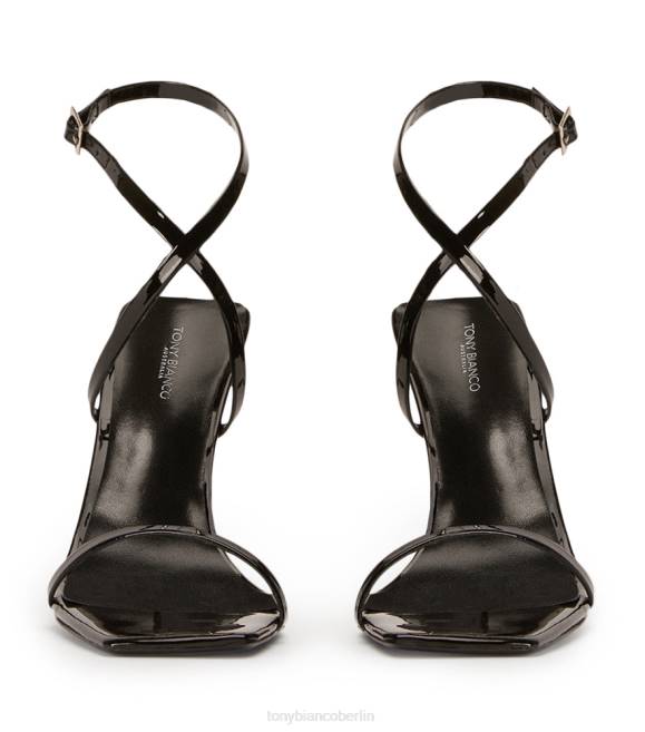 Stöckelschuhe| de Tony Bianco Frauen Naxos-Absätze schwarzes Lackleder 462449